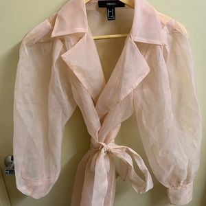 Light Pink See through Jacket